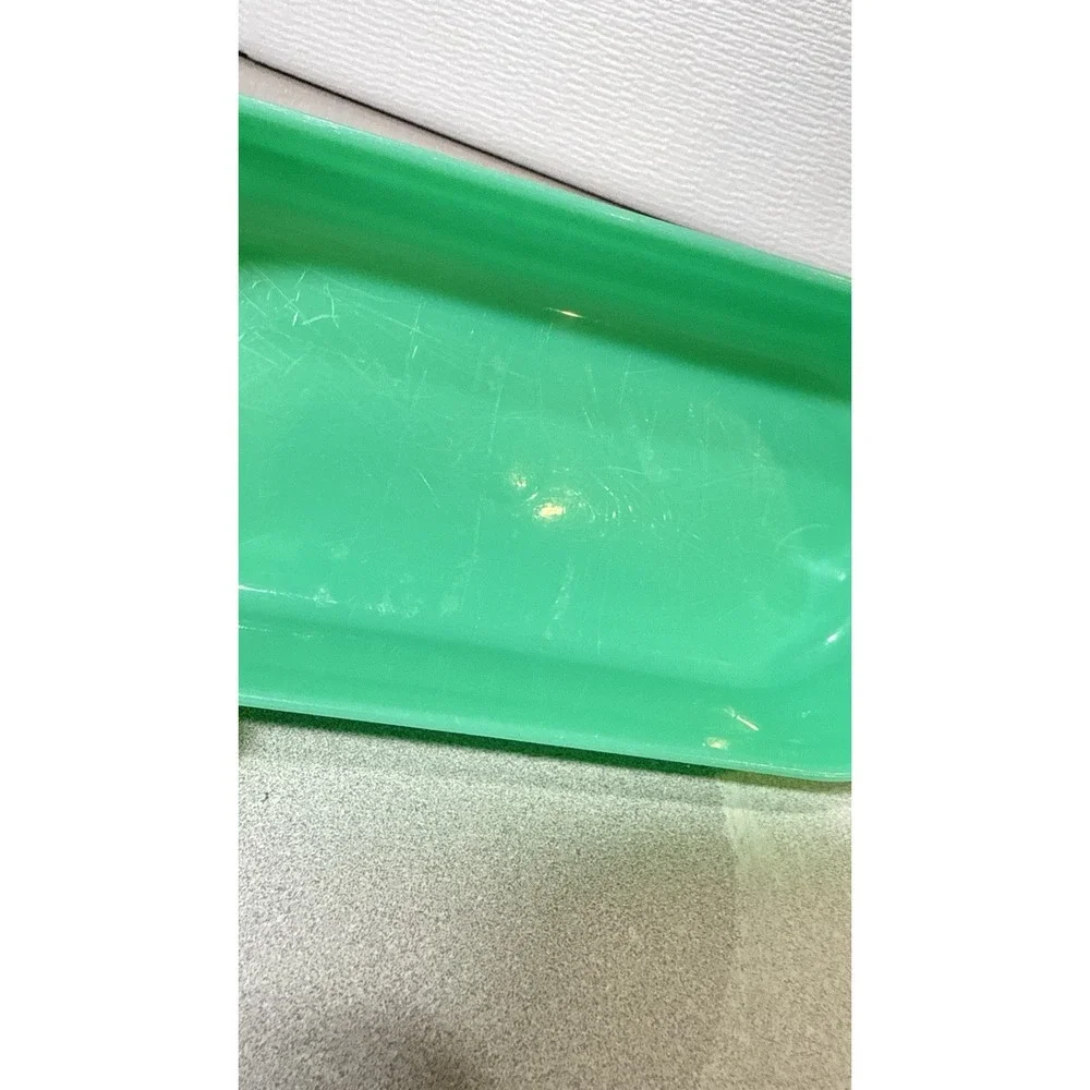 Vtg Jadeite Green Tupperware Missing Cheese Grater Shredder 1375 2Pc Storage Lid